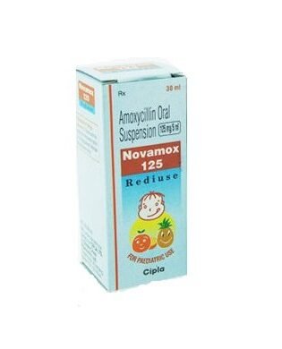 Novamox 125mg dry Syp